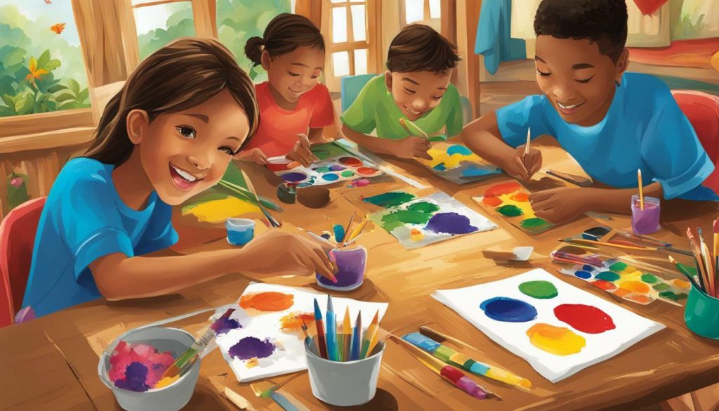 Artistic Adventures summer camp theme