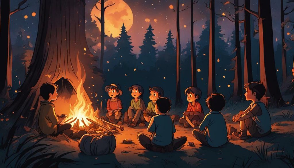 Campfire Tales summer camp theme