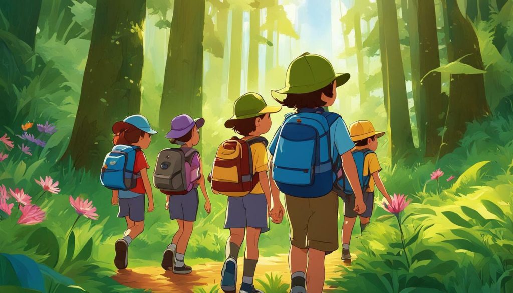 Nature Explorers summer camp theme, outdoor summer camp