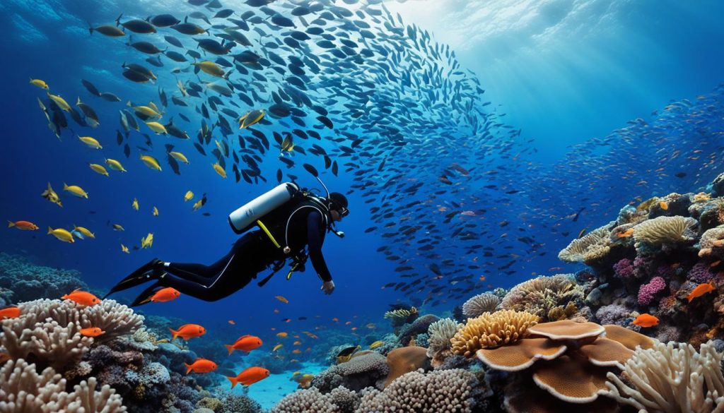 scuba diving and coral reef conservation