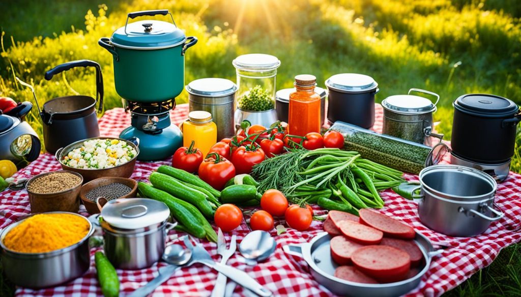 vegetarian camp cooking gear