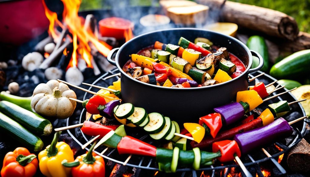 vegetarian camping cuisine