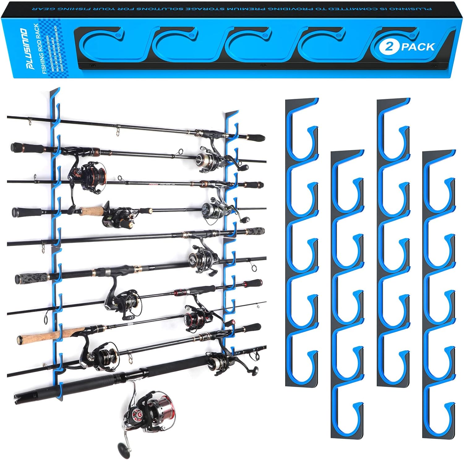 PLUSINNO H5 Horizontal Fishing Rod Holder
