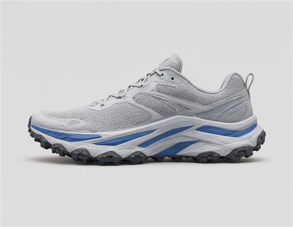 AI-generated illustration of a wide-toe-box max-cushion trail running shoe matching the Altra Olympus 6 style