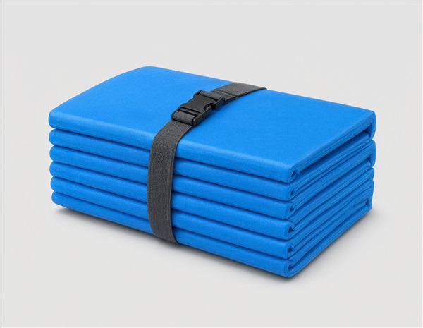 AI-generated illustration of a folding ultralight foam camping mat matching the Naturehike style
