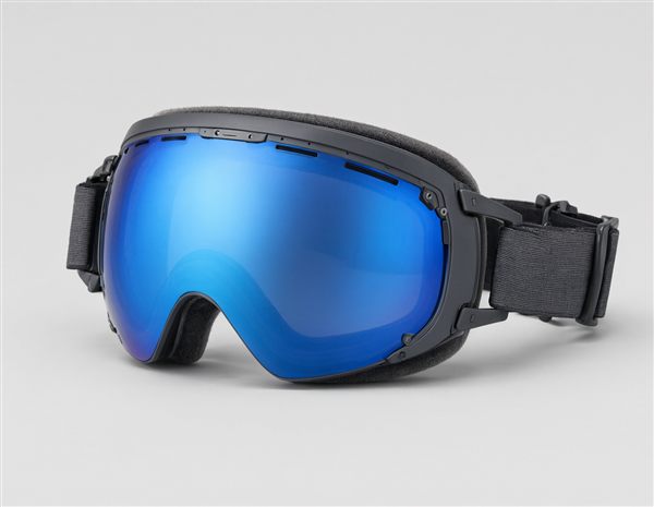 AI-generated illustration of premium spherical ChromaPop ski goggles matching the Smith I/O MAG style